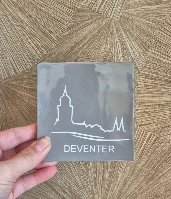 Tegeltje met tekst 
Deventer
