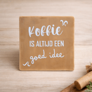 Tegeltje met tekst Koffie