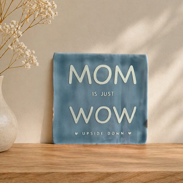 keramische tegel met tekst, betaalbaar moederdag cadeau, persoonlijk cadeau of woondecoratie