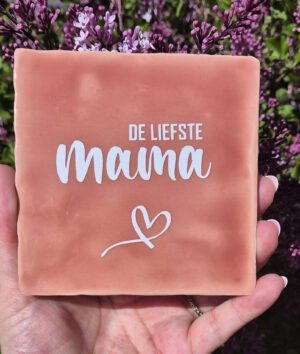Tegeltje met tekst
De liefste mama