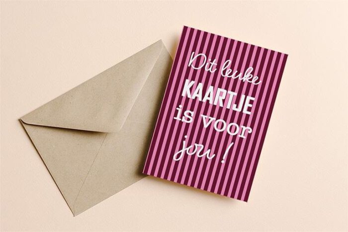 Dit leuke kaartje is voor jou!