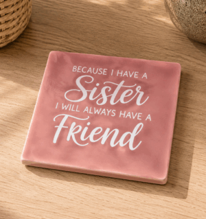 Tegeltje met tekst
Sister- Friend