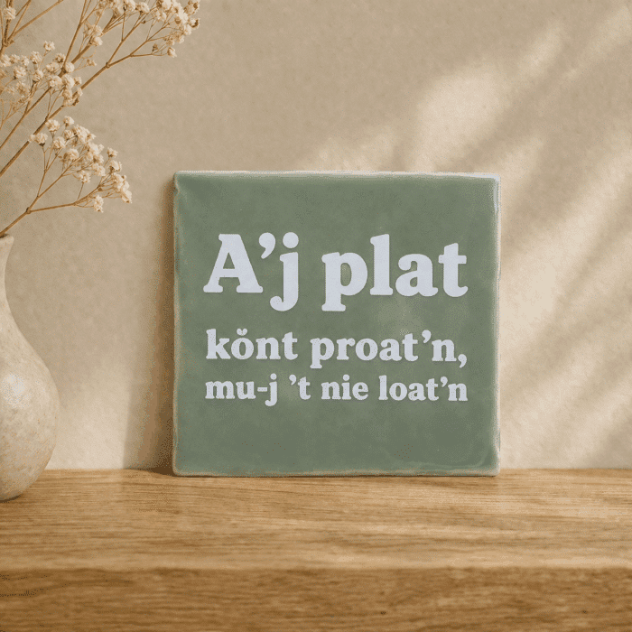 Sallandse dialect tegel – A'j plat könt proat'n