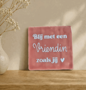 Tegel Blij met een vriendin zoals jij – Lief Cadeau voor Vriendin