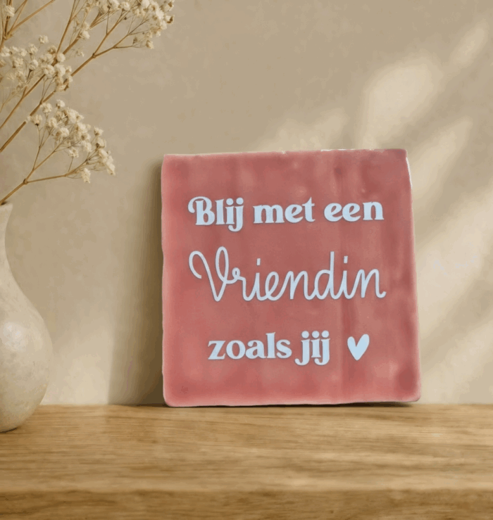 Tegel Blij met een vriendin zoals jij – Lief Cadeau voor Vriendin