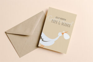 Felicitatie ouders kaart